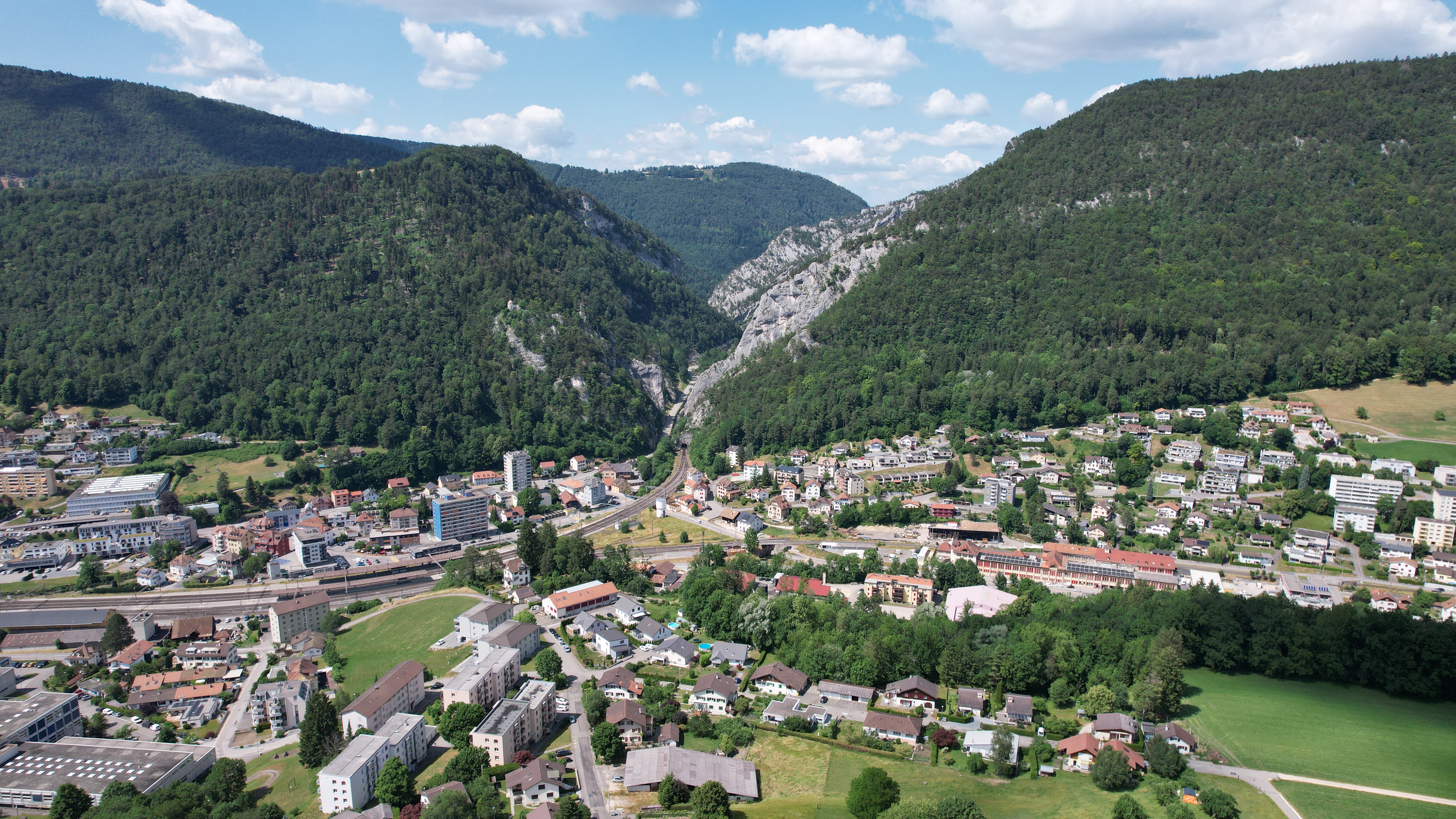 Vue aérienne réalisée par drone