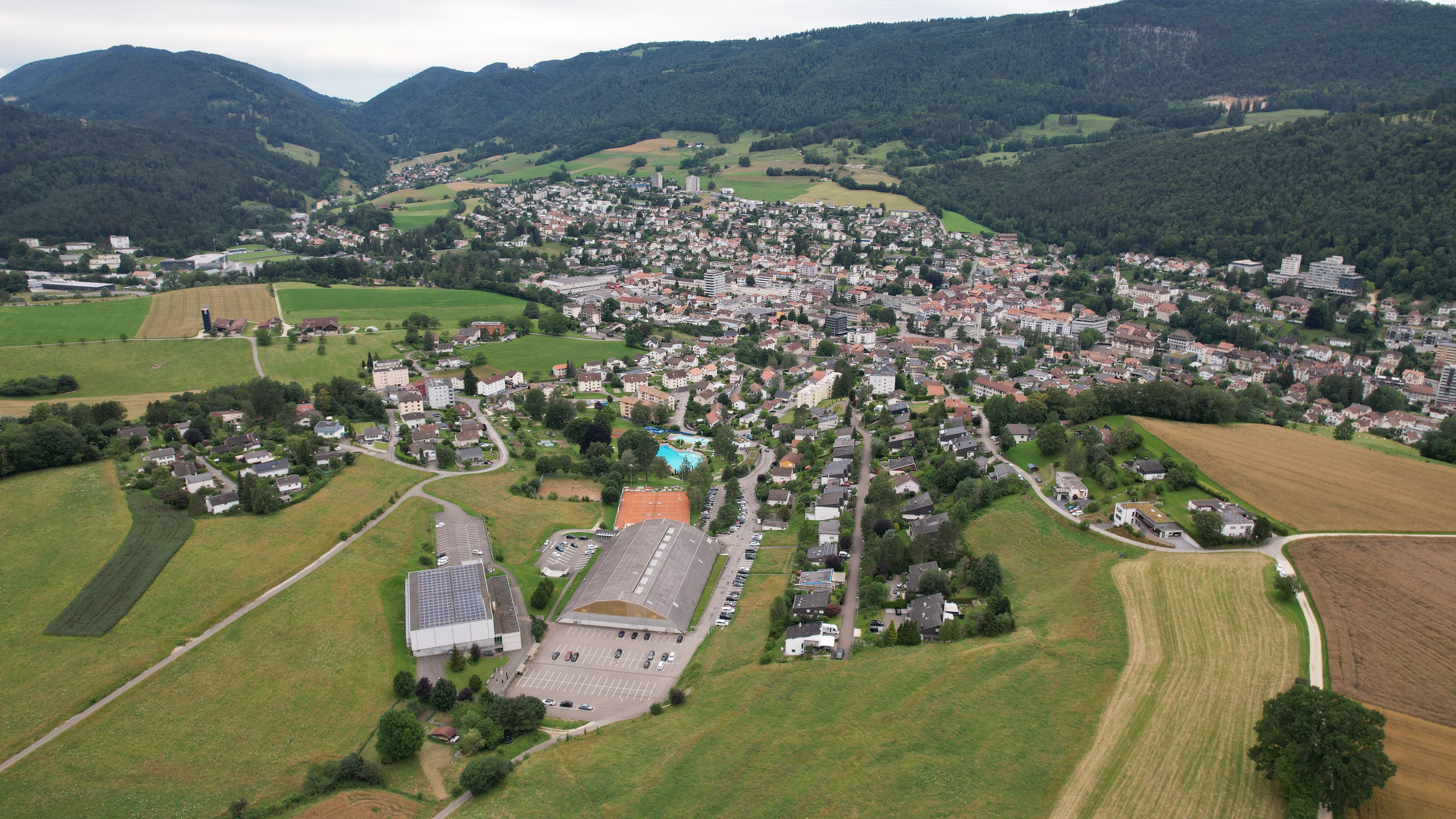 Paysage photographié par drone